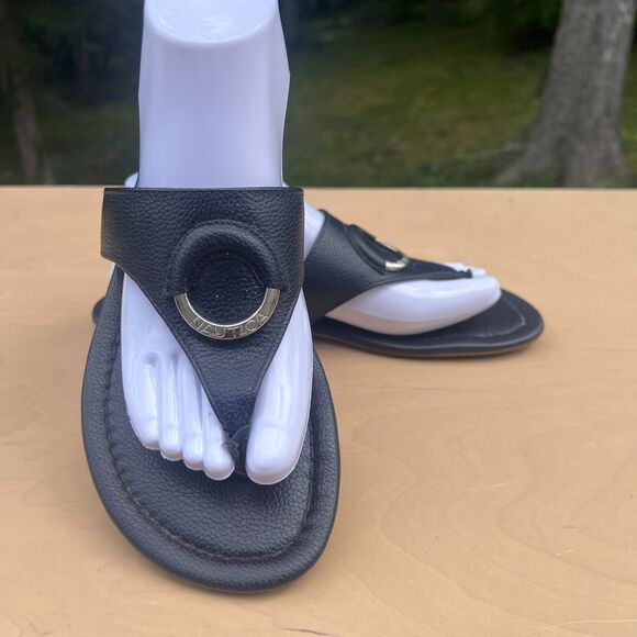 Nautica hase t-strap sandals Slide Sandals Black Clog Flip Flop Size 8 - Picture 4 of 9